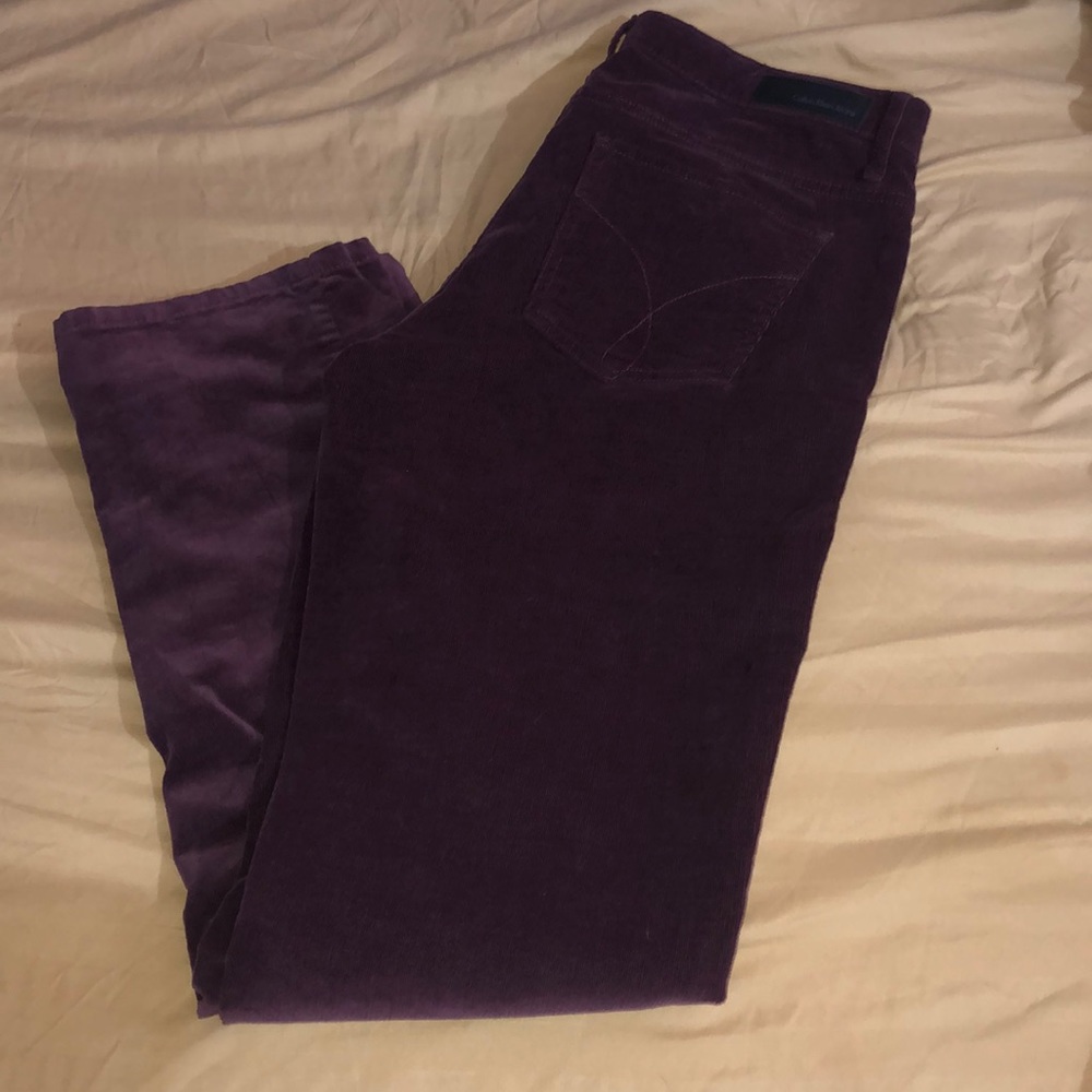 Calvin Klein Jeans Purple corduroy pants